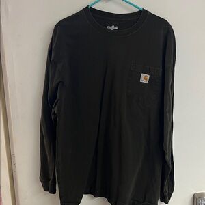 Carhartt Dark Long Sleeve Tee with Pocket
